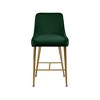 Meridian Furniture,Owen Green Velvet Stool, Set of 2 - 3 of 4