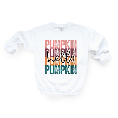 Simply Sage Market Women's Graphic Sweatshirt Hello Pumpkin Stacked