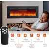 40 Inch Ultra-Thin Recessed Electric Fireplace, Wall Mounted Linear Fireplace Heater with Remote & Touch Screen - 3 of 4