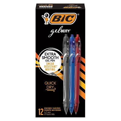 BIC Gel-ocity Quick Dry Gel Medium Point Assorted Ink 2728326
