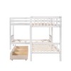 Twin Size L-Shaped Bunk Bed with Drawers - 4 of 4