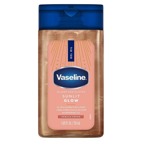 Мерцающее гелевое масло для тела Vaseline Glazed & Glisten, Sunlit Glow, 1.69 oz