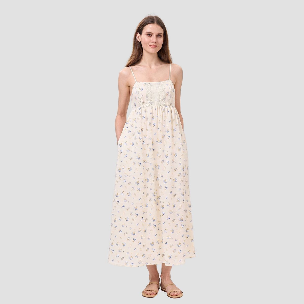 Women's Romantic Lace Bodice Maxi Dress - Universal Thread™