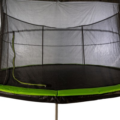 JumpKing 14-Foot Round Black Trampoline with Enclosure System