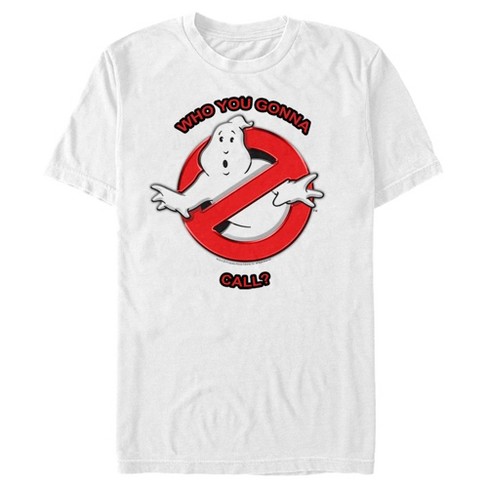 Men s Ghostbusters Who You Gonna Call T Shirt White 2X Large