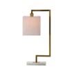 Metal Table Lamp Comes with Various Base Styles and a Hemp Lampshade for Modern Bedside Tables Desks Living Rooms - 2 of 4