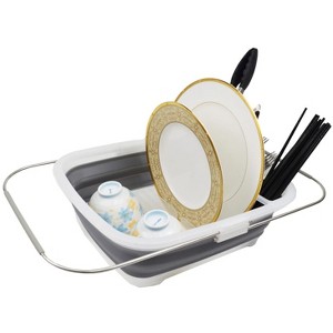 SAMMART Expandable Collapsible Dish Drainer 8L (2.11Gallons) - 1 of 4