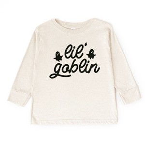 Lil' Goblin Ghosts - Toddler Long Sleeve Graphic Tee and Youth Long Sleeve Graphic T-Shirt - 1 of 3