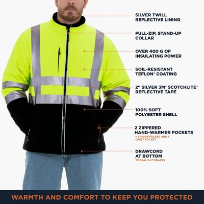 Refrigiwear Men's HiVis Insulated Softshell Jacket — фото 3
