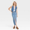 Women's High-Rise Denim Maxi Skirt - Universal Thread™ Medium Wash - 3 of 3