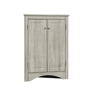XINGHANZHENXUAN Triangle Bathroom Storage Cabinet with Adjustable Shelves, Freestanding Floor Cabinet for Home Kitchen - 1 of 4