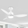 Airsurfer 42" 3-blade Downrod Mount Ceiling Fan with LED Lights and Remote Control - 2 of 4