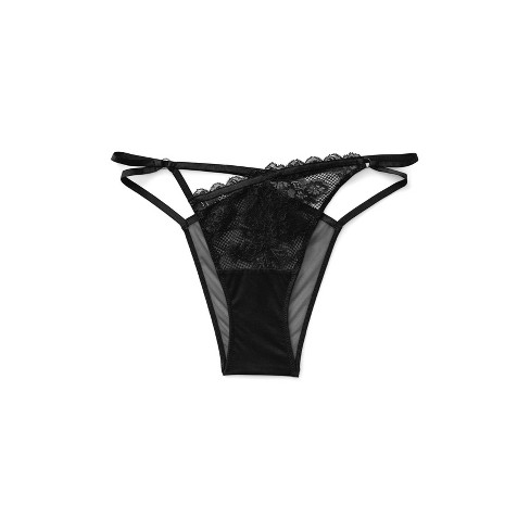 vlot Opgewonden zijn Prijs Adore Me Women's Vianna Cheeky Panty Xs / Jet Black : Target