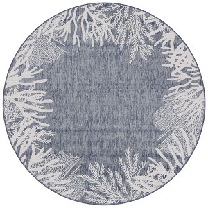 Liora Manne Carmel  Indoor/Outdoor Rug  Navy.. - 1 of 4
