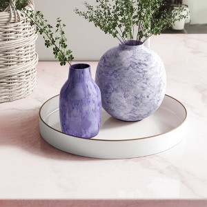 Royal Hampton Round Tray, Gold Accented Trims - 1 of 4