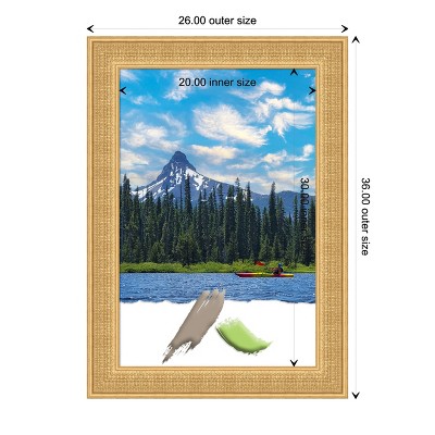Trellis Gold 20x30 Wood Wall Picture Frame