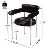 Upholstered Armchair Dining Chairs With Metal Legs (Set of 2) - 4 of 4
