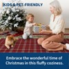 COZONY Bordered Plaid Christmas Rug, Washable Low Pile Non Slip Holiday Carpet for Living Room Bedroom Dining Room - 2 of 4