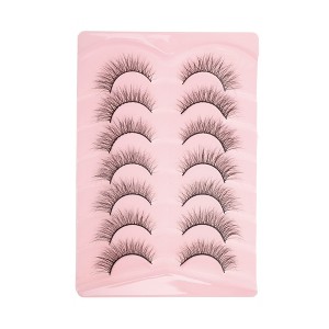 Unique Bargains 5D False Eyelashes Black 7 Pairs - 1 of 4