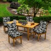 ARDEN Outdoor Plush Modern Tufted Blowfill Dining Chair Cushion, 21 x 40, Water Repellent, Fade Resistant - 3 of 4