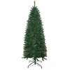 YOOCOZZ Classic Christmas Decoration - 6FT Tall Unlit Slim Fir Artificial Christmas Tree with Realistic Branches & 583 Tips, Sturdy Tree Stand, Green - 2 of 4