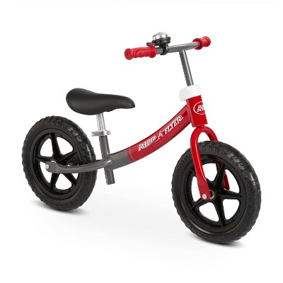 Radio Flyer Glide and Go Pro 12" Kids' Balance Bike - Black/Red