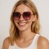 Anna-Kaci Women's Geometric Square Sunglasses with UV400 Protective Lenses - 3 of 3