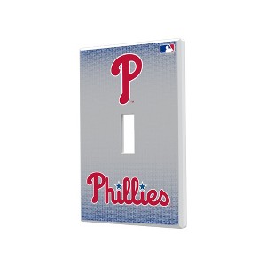 MLB National League Teams Linen Hidden-Screw Light Switch Plate for Single Toggle - 1 of 4