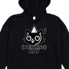 Thinking Cat Youth Girl's Black Long Sleeve Cosplay Hoodie With 3D Ears - 2 of 2