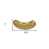 HomeRoots 7" Gold Crescent Metal Handmade Vanity Tray - 3 of 4