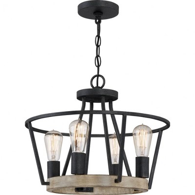 Quoizel Lighting Brockton 4 - Light Pendant in  Grey Ash