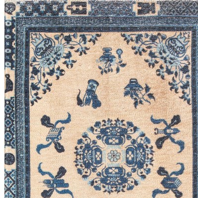 ivory and blue