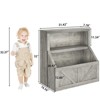 Kids Bookshelf and Toy Storage, 2 Tier Toy Organizer with Storage Cabinet, Toddler 2 Shelf Bookcase for Playroom, Bedroom, Living Room, Classroom - 3 of 4