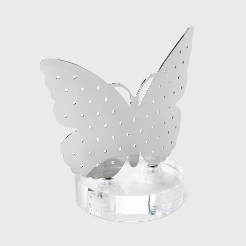 Metal Butterfly with Clear Bottom Jewelry Organizer - Wild Fable™ Silver - image 1 of 2