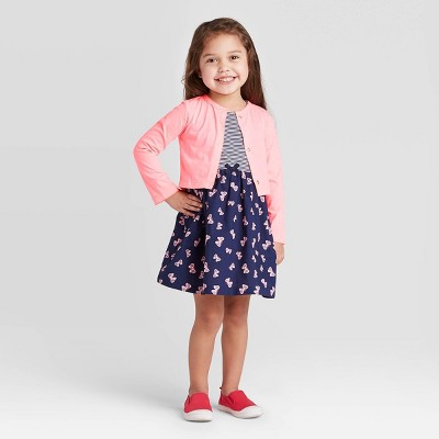 pink cardigan set