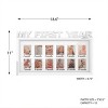 My First Year Collage Baby Picture Frame - Memory Keepsake for Babies with 12-Month Display for Wallet Photos - Milestone Board by Lavish Home (White) - 2 of 4