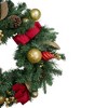 Northlight 24" Pre-Decorated Red and Gold Ornaments Artificial Christmas Wreath - Unlit - 2 of 2