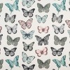54"x18" No. 918 Semi-Sheer Magdalena Butterfly Embroidered Rod Pocket Curtain Valance Blue: Window Valance Decor - 4 of 4