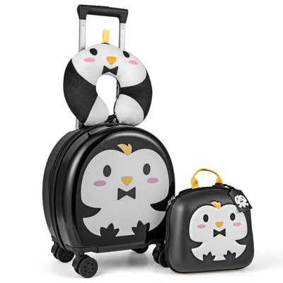 Infans 4-Piece Kid’s Luggage Set w/ 14" Carry-on Hardside Spinner Toddler Luggage