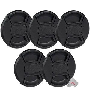 Vivitar 72mm Center Pinch Snap On Lens Cap Front Dust Cover for Canon Nikon Sony Fujifilm SLR Mirrorless Camera - 5 Units - 1 of 3