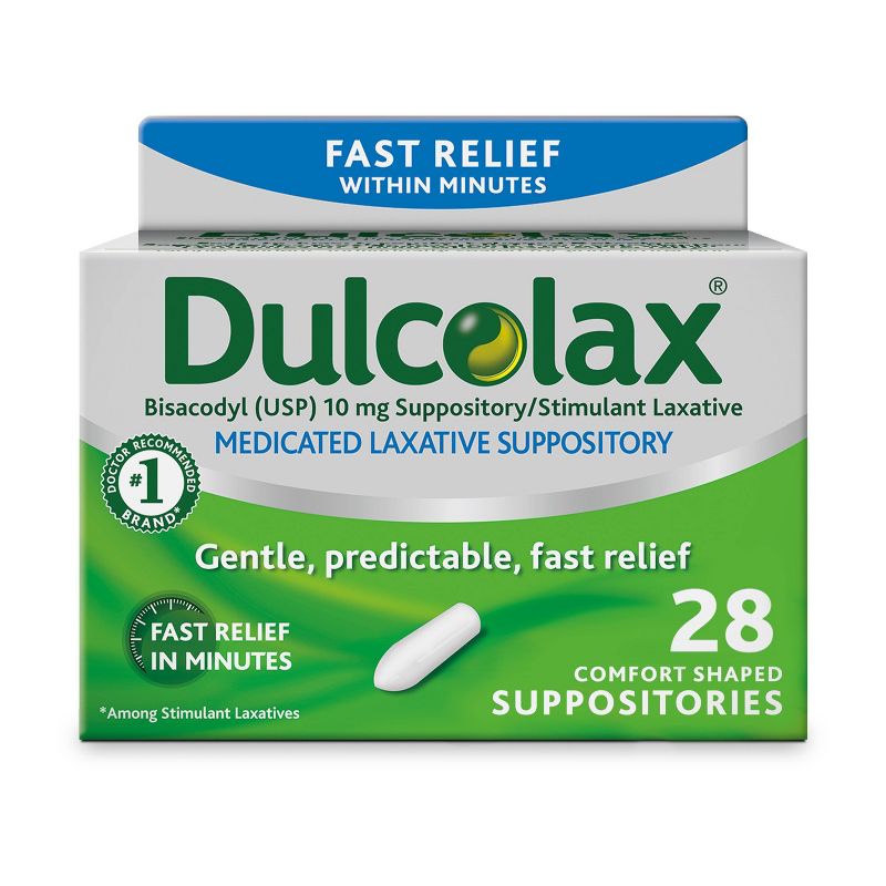 Dulcolax Gentle and Predictable Fast Relief Laxative Suppositories - 28ct, 1 of 6