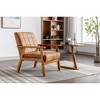 CAVINAS Upholstered Accent Chair with Armrest,Modern Arm Chairs with Feet for Bedroom,Reading Room - 4 of 4