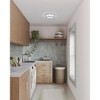 Progress Lighting Bezel Collection 1-Light LED Flush Mount, Brushed Nickel, Etched White Glass Shade - 2 of 4