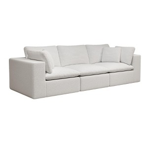 Dexmalle Upholstered Modular Sectional Sofa,White - 1 of 4