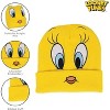 Warner Bros Cute Knit Warm Beanie hat for Kids and Adults - Tweety Winter Hats for Men, Women, Teens, Girls and Boys, Cuffed Beanies - 2 of 4