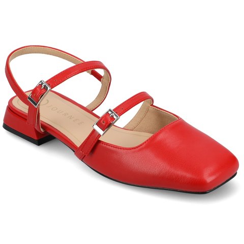 Обувь Journee Collection Journee Women's Gretchenn Flats, Red 8