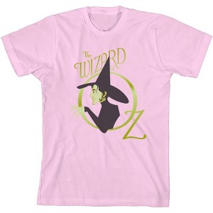 Wizard Of Oz Wicked Witch Logo  Girl's Crew Neck Short Sleeve Tee - 1 of 2