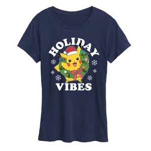 Women's - Pokémon - Holiday Designs Short Sleeve Graphic T-Shirt - 1 of 4