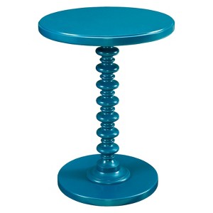 Teyla Spindle Table Teal - Powell Company, Blue