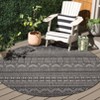 Beach House BHS288 UV & Stain Resistant Non-Shedding Power Loomed Indoor/Outdoor Rugs - Safavieh - 2 of 4
